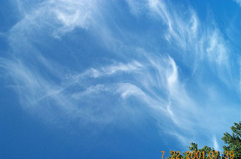 Fibratus Cirrus clouds